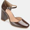 Journee Collection Women's Hesster Wide Width Pump In Brown