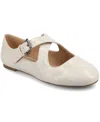 Journee Collection Women's Ivanna Almond Toe Mary Jane Flats