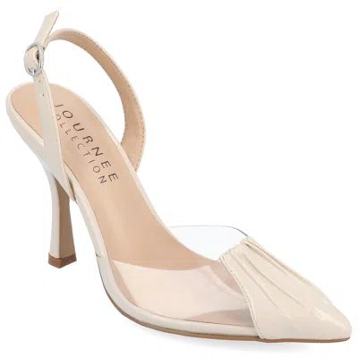 Journee Collection Women's Ivyann Pumps In White