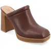 Journee Collection Izara Platform Mule In Brown