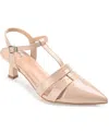 Journee Collection Collection Women's Jazlynn Wide Width Pump In Nude Patent