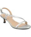 Journee Collection Jemry Kitten Heel Sandal In Silver