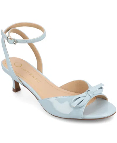 Journee Collection Women's Jennifer Ankle Strap Sandals In Blue