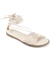 Journee Collection Womens Jess Strap Sandals In Ivory