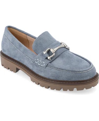 JOURNEE COLLECTION WOMEN'S JESSAMEY LUG SOLE ROUND TOE LOAFERS
