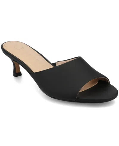 Journee Collection Women's Jeylah Kitten Heel Dress Sandals In Black
