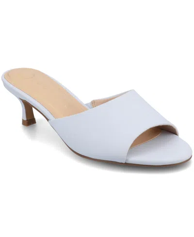 Journee Collection Women's Jeylah Kitten Heel Dress Sandals In Light Blue