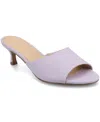 Journee Collection Women's Jeylah Kitten Heel Dress Sandals In Lilac