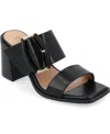 Journee Collection Junie Block Heel Sandal In Black