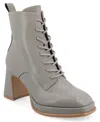 Journee Collection Collection Women's Tru Comfort Foam Wide Width Kalindi Booties In Gray