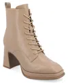 Journee Collection Collection Women's Tru Comfort Foam Wide Width Kalindi Booties In Taupe