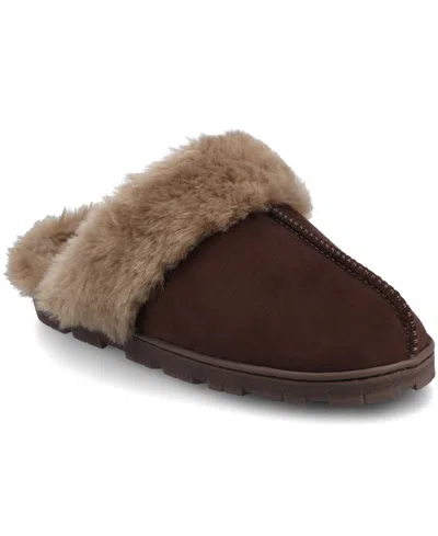 Journee Collection Kalli Clog Slipper In Brown