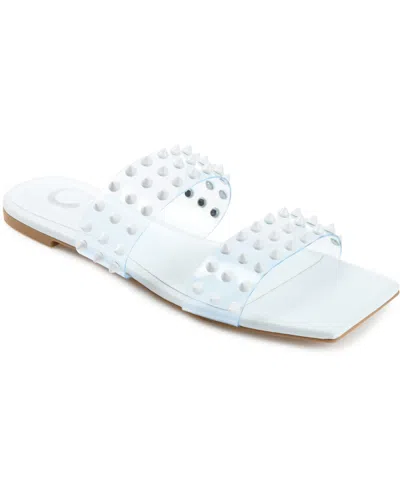 JOURNEE COLLECTION WOMEN'S KATARI LUCITE SANDALS