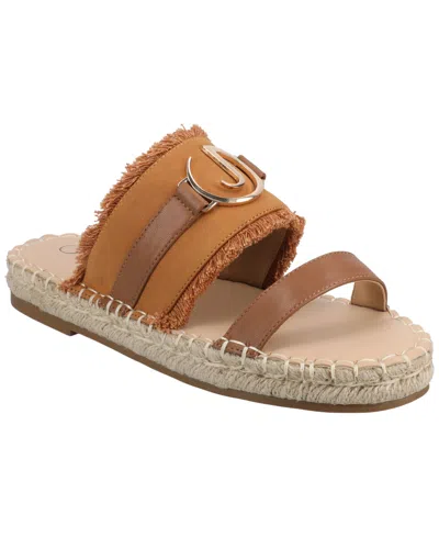 Journee Collection Keelee Espadrille Slide Sandal In Multi