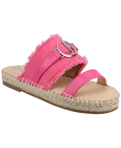Journee Collection Keelee Espadrille Slide Sandal In Multi