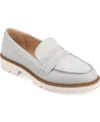 Journee Collection Kenly Flat In Gray Croco