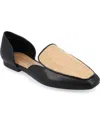 Journee Collection Women's Kennza Cut Out Slip On Loafers In Black