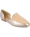 Journee Collection Kennza Womens Moc Closed Toe Loafers In Gold