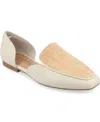 Journee Collection Kennza Womens Moc Closed Toe Loafers In Off White