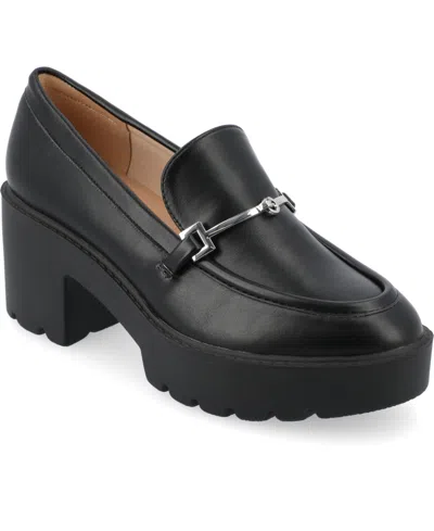 JOURNEE COLLECTION WOMEN'S KEZZIAH PLATFORM LUG LOAFER