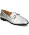 Journee Collection Women's Lacie Slide Op Tailored Loafers In Silver
