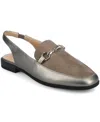 Journee Collection Women's Lainey Bit Sling Back Loafers In Gray