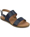Journee Collection Women's Lavine Double Strap Flat Sandals