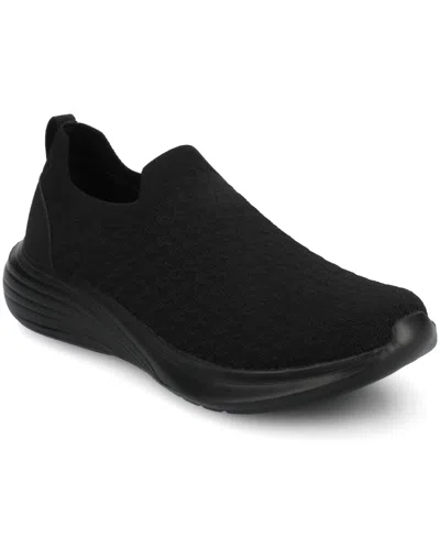 Journee Collection Women's Linnea Casual Slip-on Sneakers In Black
