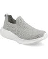 Journee Collection Women's Linnea Casual Slip-on Sneakers In Gray