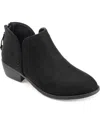 Journee Collection Women's Livvy Side Split Ankle Booties In Black 1
