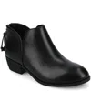 Journee Collection Women's Livvy Side Split Ankle Booties In Black