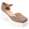 Journee Collection Women's Lizza Pump In Grey
