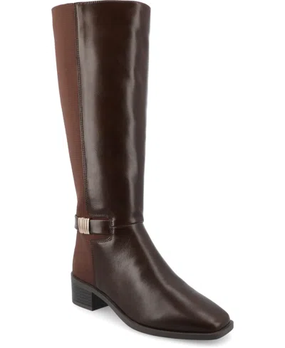 JOURNEE COLLECTION WOMEN'S LONDYN KNEE HIGH RIDING BOOTS