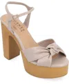Journee Collection Collection Women's Tru Comfort Foam Lorrica Sandals In Taupe