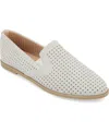 Journee Collection Women's Lucie Perforated Slip On Loafers In Gray