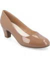 Journee Collection Journee Luu Pump In Taupe Patent