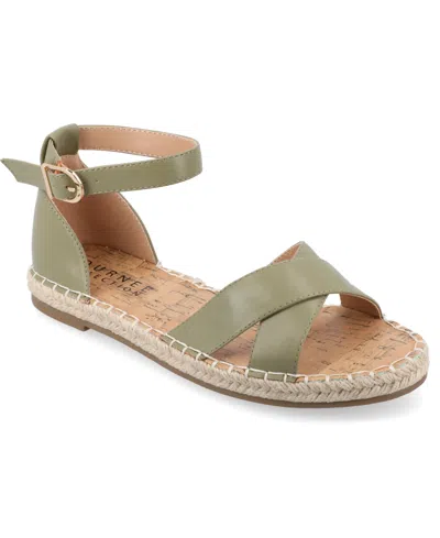 JOURNEE COLLECTION WOMEN'S LYDDIA ESPADRILLE FLAT SANDALS
