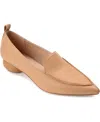 Journee Collection Maggs Loafers Women'stan Vegan Leather Globe Heel Gal653 In Tan