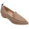Journee Collection Women's Maggs Wide Width Flat In Grey