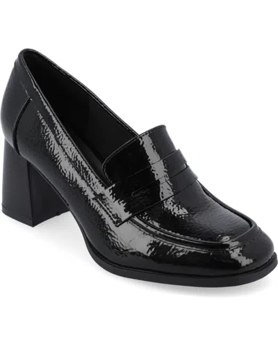 JOURNEE COLLECTION WOMEN'S MALLEAH HEELED LOAFERS