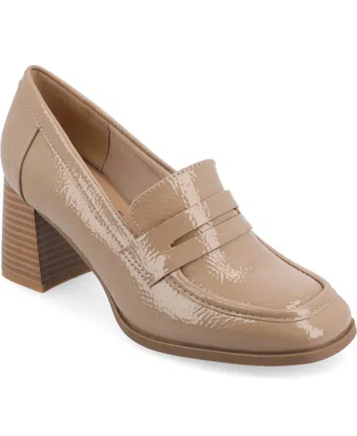JOURNEE COLLECTION WOMEN'S MALLEAH HEELED LOAFERS