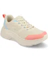 Journee Collection Women's Marshel Lace Up Jogger Sneakers In Beige