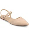 Journee Collection Martine Supernatural Shades Slingback Flat In Blush