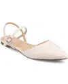 Journee Collection Martine Slingback Flat In Bone