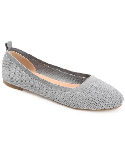 JOURNEE COLLECTION WOMEN'S MARYANN KNIT ROUND TOE BALLET FLATS