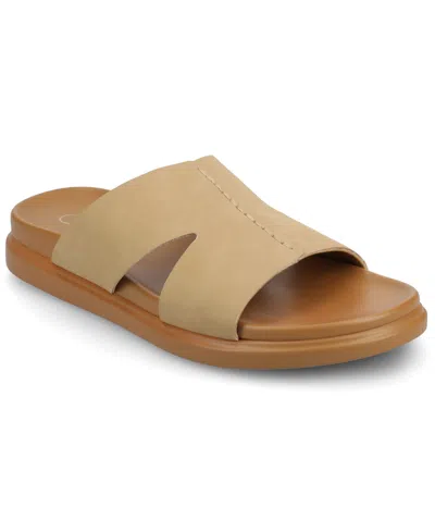 Journee Collection Women's Misey Footbed Slide Flat Sandals