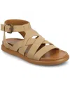 Journee Collection Womens Mistee Flat Sandals In Sand