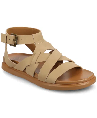 Journee Collection Women's Mistee Strappy Fisherman Flat Sandals