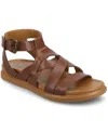 Journee Collection Women's Mistee Strappy Fisherman Flat Sandals In Cognac