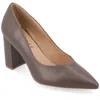 Journee Collection Women's Narrow Width Supernatural Tru Comfort Foam Simonne Pumps Warm Shades In Brown